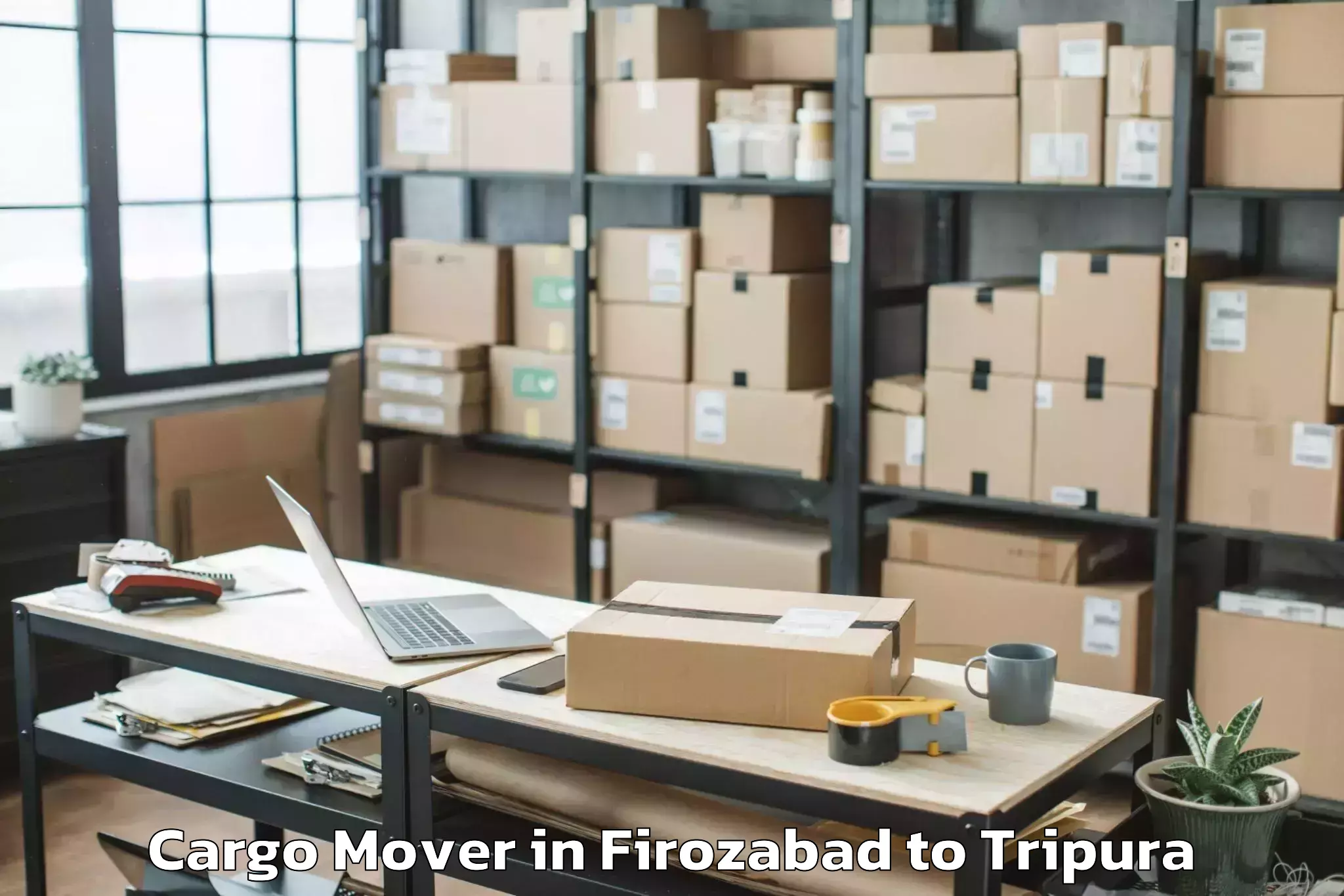 Reliable Firozabad to Teliamura Cargo Mover